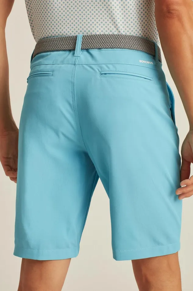 Men Golf Shorts Bonobos Highland Tour Golf Shorts Faded Blue