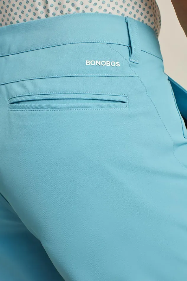 Men Golf Shorts Bonobos Highland Tour Golf Shorts Faded Blue