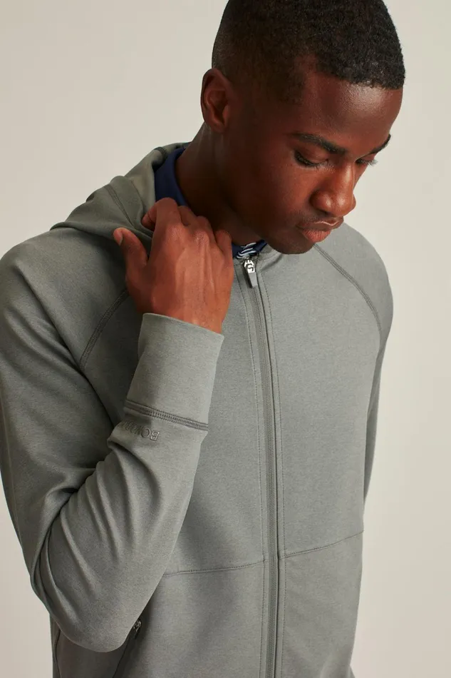 Men Half and FullZips Bonobos The Elements Full Zip Hoodie Grey