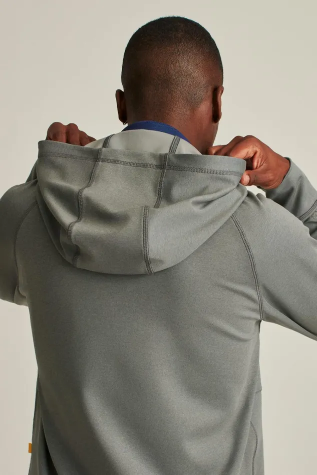 Men Half and FullZips Bonobos The Elements Full Zip Hoodie Grey