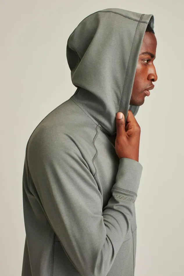 Men Half and FullZips Bonobos The Elements Full Zip Hoodie Grey