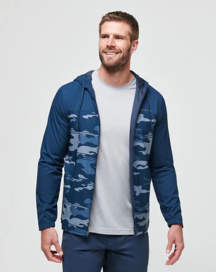 Men Hoodies and Sweatshirts TravisMathew CAMO TECH HOODIE Blue Nights