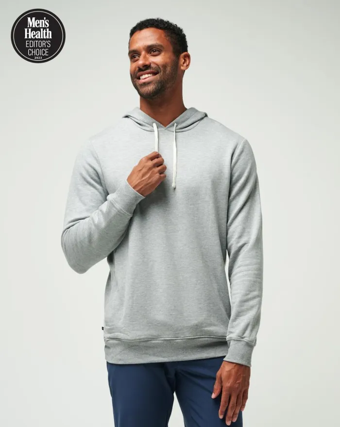 Men Hoodies and Sweatshirts TravisMathew CLOUD HOODIE Heather Grey