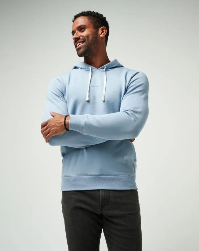 Men Hoodies and Sweatshirts TravisMathew COASTAL CLOUD HOODIE Ash Blue