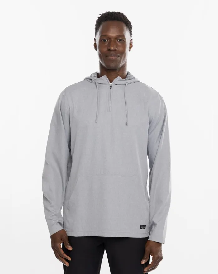Men Hoodies and Sweatshirts TravisMathew SKYVIEW QUARTER ZIP HOODIE Heather Sleet