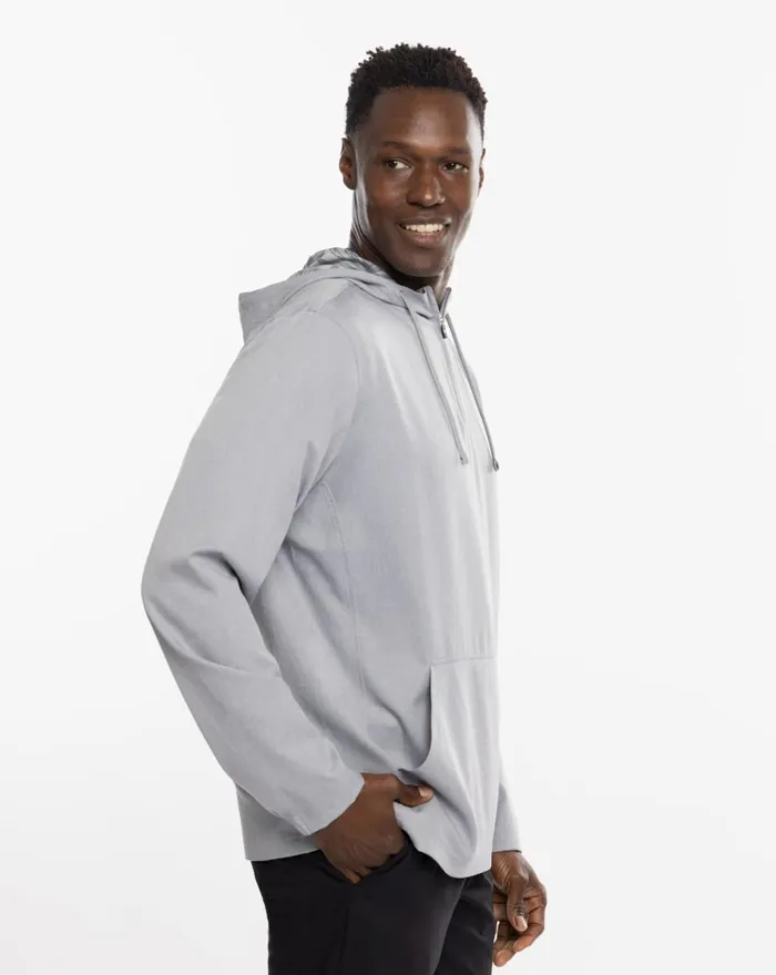 Men Hoodies and Sweatshirts TravisMathew SKYVIEW QUARTER ZIP HOODIE Heather Sleet
