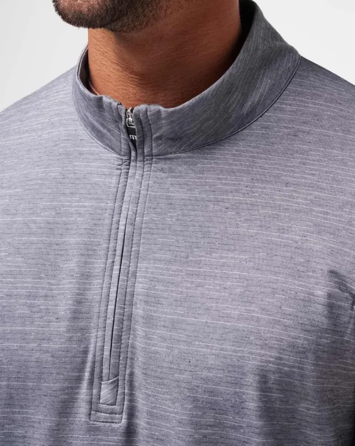 Men Hoodies and Sweatshirts TravisMathew THE HEATER QUARTER ZIP Sleetquiet Shade