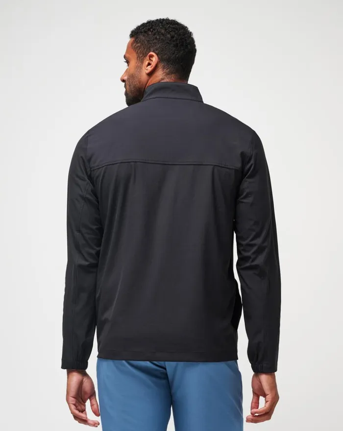 Men Hoodies and Sweatshirts TravisMathew WANDERLUST QUARTER ZIP Black