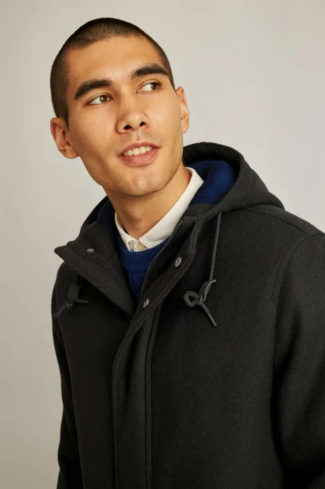Men Jackets and Coats Bonobos The Italian Wool Parka Black