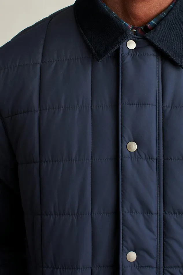 Men Jackets and Coats Bonobos The Quilted Barn Jacket Navy