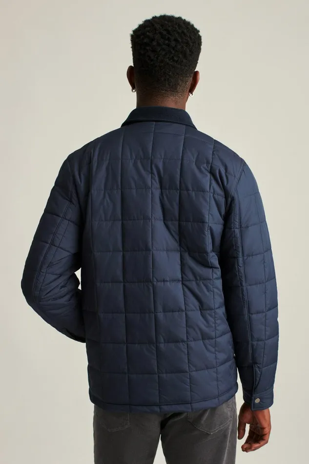 Men Jackets and Coats Bonobos The Quilted Barn Jacket Navy