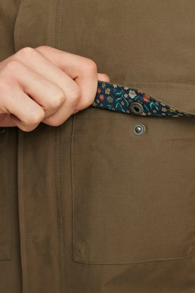 Men Jackets and Coats Bonobos The Tech Utility Jacket Mushroom Brown