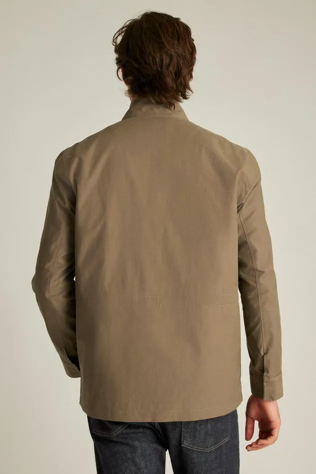 Men Jackets and Coats Bonobos The Tech Utility Jacket Mushroom Brown
