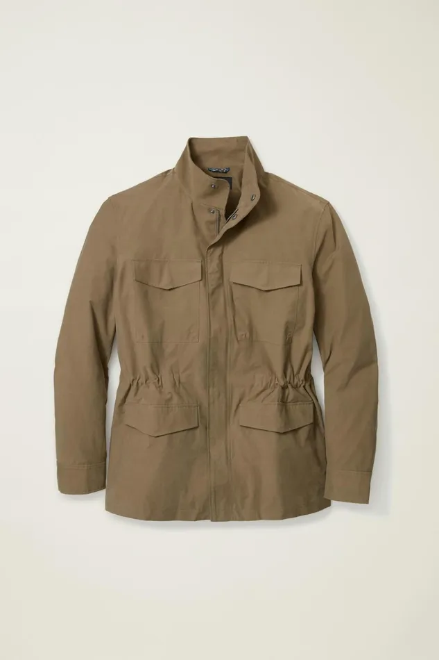 Men Jackets and Coats Bonobos The Tech Utility Jacket Mushroom Brown