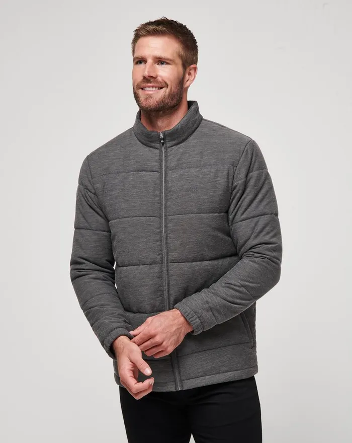 Men Jackets TravisMathew CLIMATE DROP JACKET Heather Black