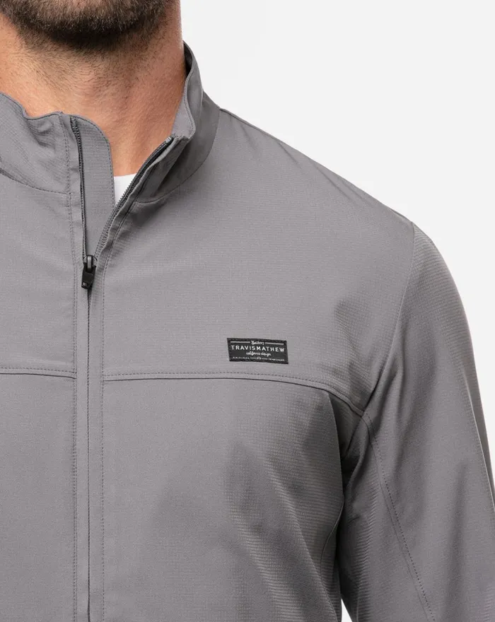 Men Jackets TravisMathew CRYSTAL COVE 20 FULL ZIP Quiet Shade