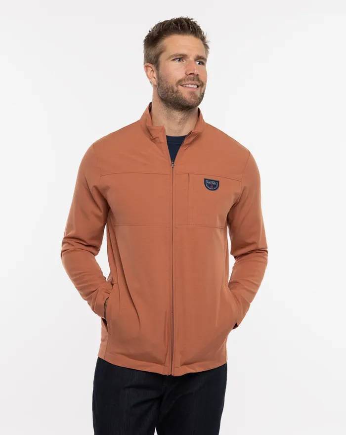Men Jackets TravisMathew QUICK CALL FULL ZIP Copper