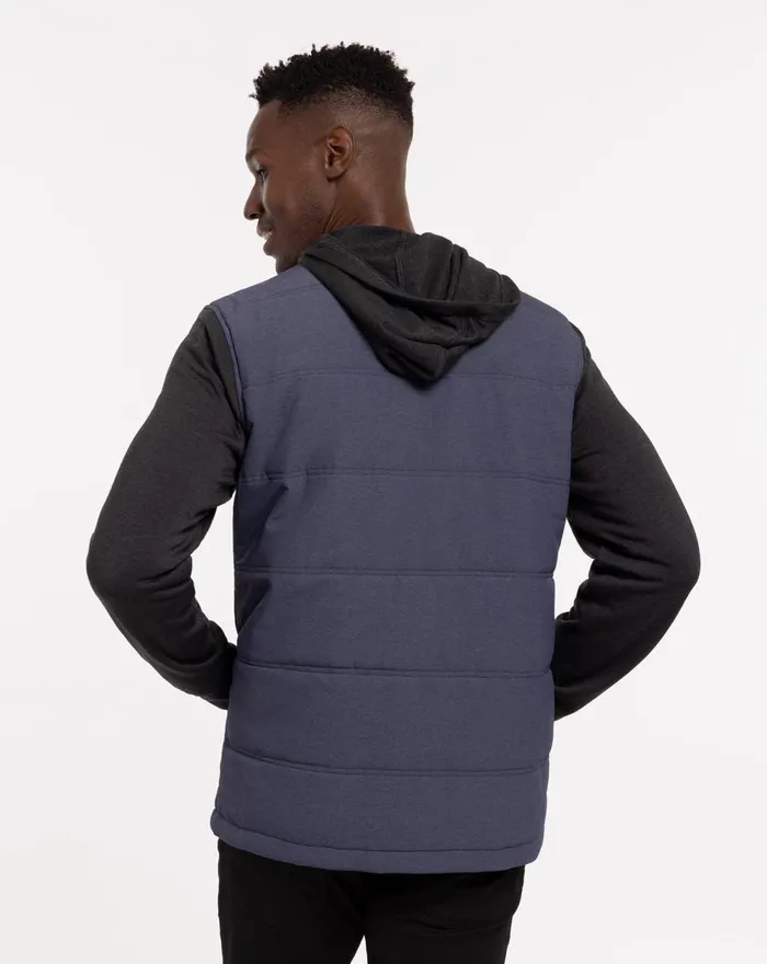 Men Jackets TravisMathew SCAVENGER FULL ZIP HOODIE Heather Blue Nights