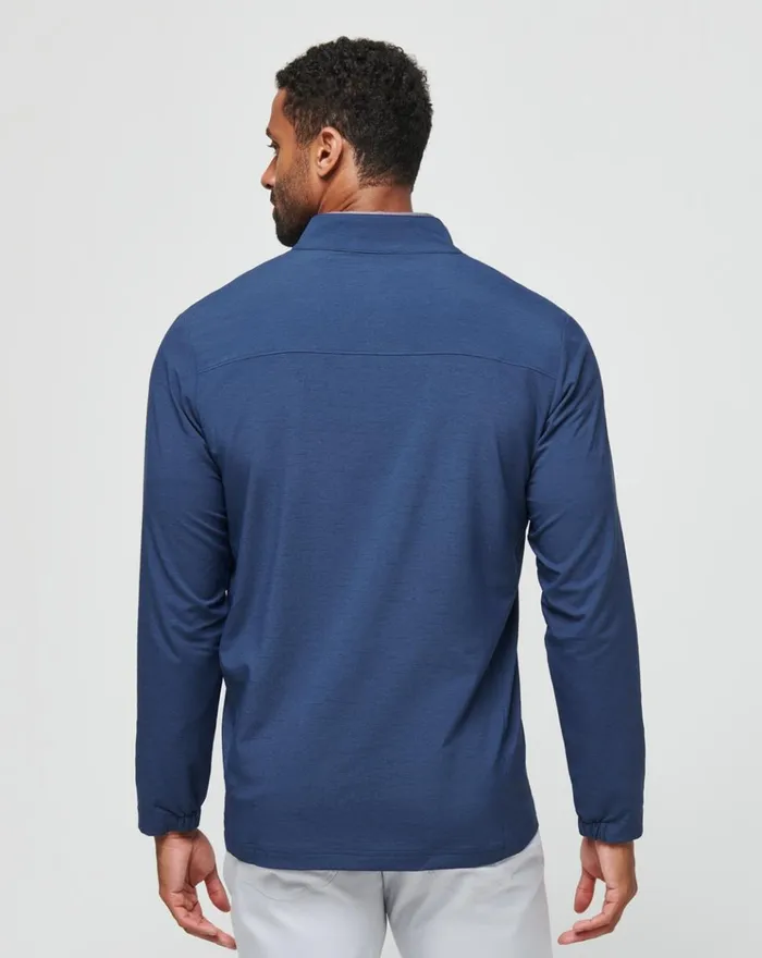 Men Jackets TravisMathew VALLEY VIEW FULL ZIP Heather Navy