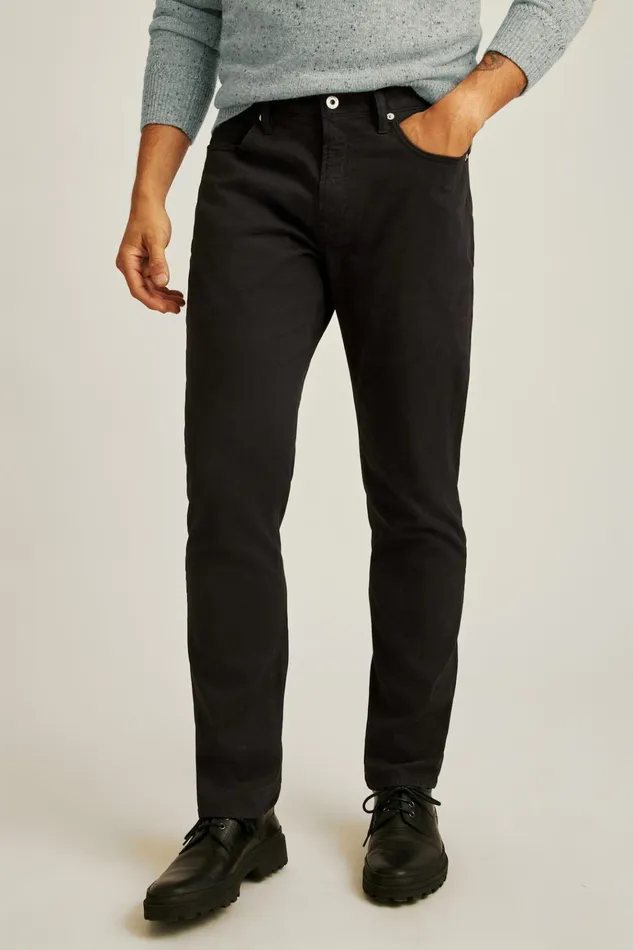 Men Jeans Bonobos Italian Brushed 5Pocket Pants Jet Black