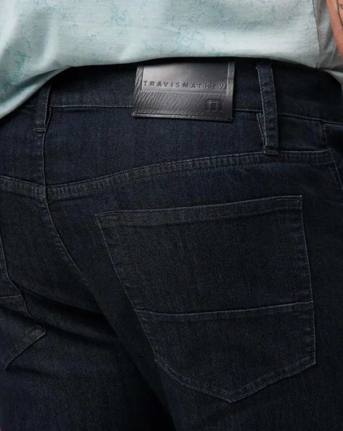 Men Jeans TravisMathew LEGACY FEATHERWEIGHT PANT Dark Denim