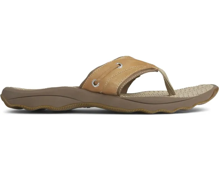 Men Outer Banks Flip Flop Tan Sperry Sandals