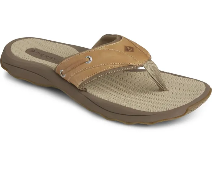 Men Outer Banks Flip Flop Tan Sperry Sandals Men Outer Banks Flip Flop Tan Sperry Sandals