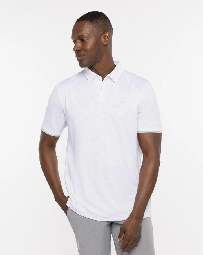 Men Polos TravisMathew ALWAYS CHILL POLO White