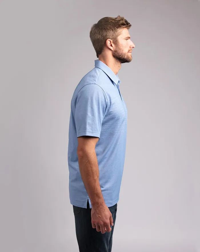 Men Polos TravisMathew BARTON CREEK BLUES POLO Heather Riverside
