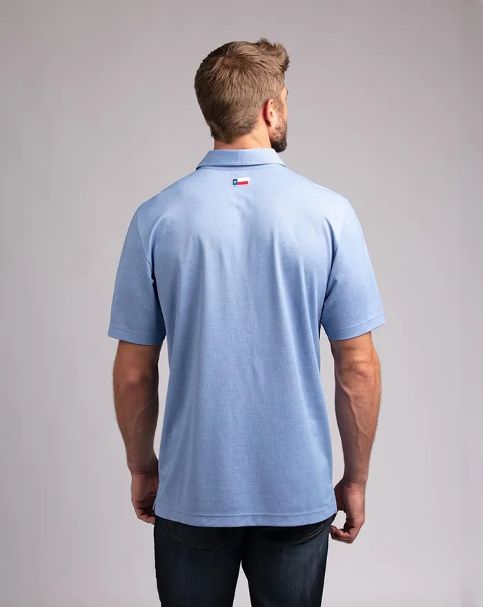 Men Polos TravisMathew BARTON CREEK BLUES POLO Heather Riverside