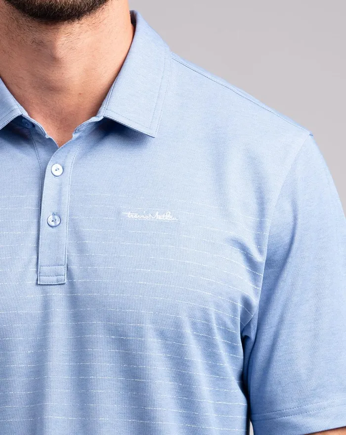 Men Polos TravisMathew BARTON CREEK BLUES POLO Heather Riverside