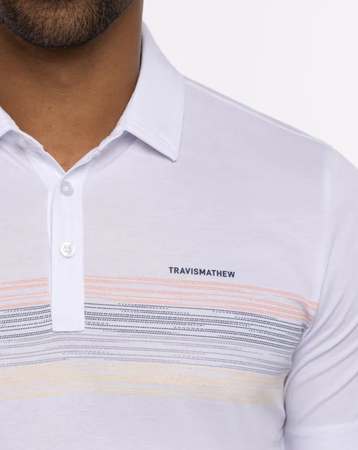 Men Polos TravisMathew BEACH READ POLO White