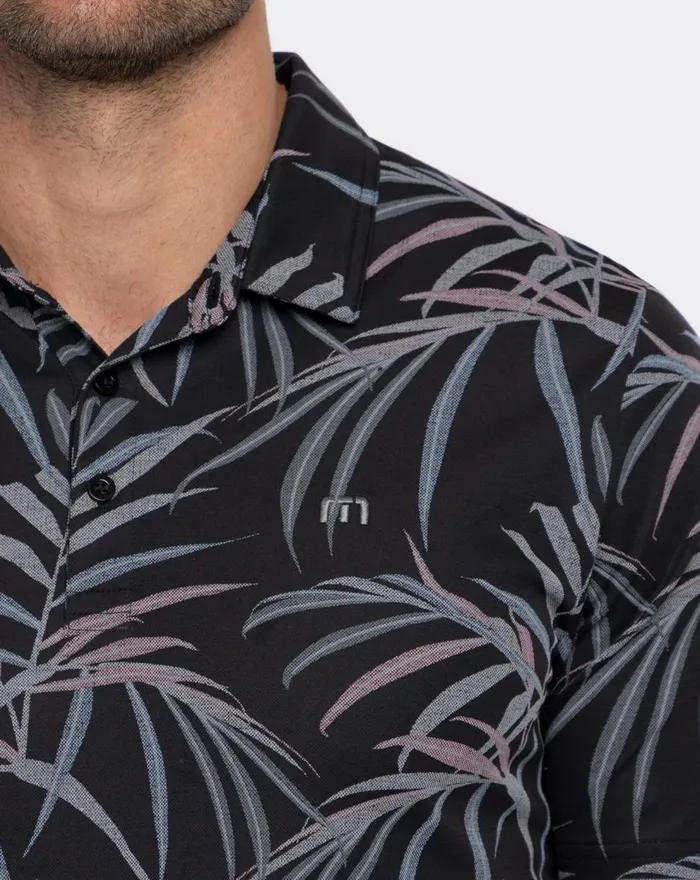 Men Polos TravisMathew BUZZ WORDS POLO Black
