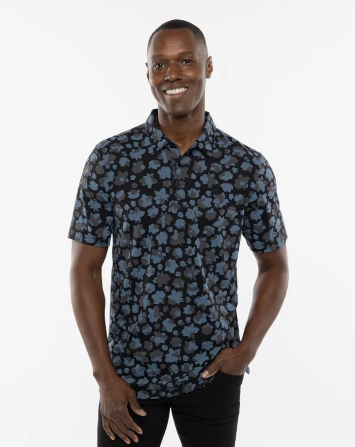 Men Polos TravisMathew BY THE WHARF POLO Black