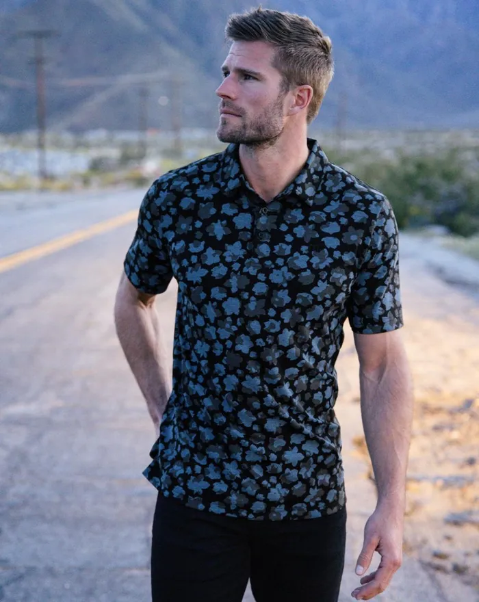 Men Polos TravisMathew BY THE WHARF POLO Black