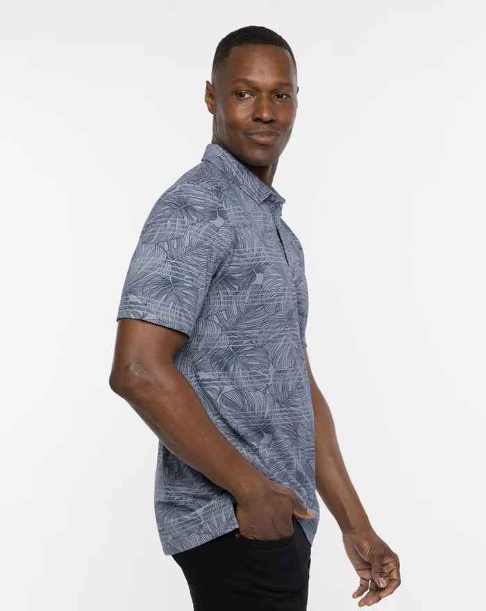 Men Polos TravisMathew DOLPHIN DIVE POLO Heather Peacoat