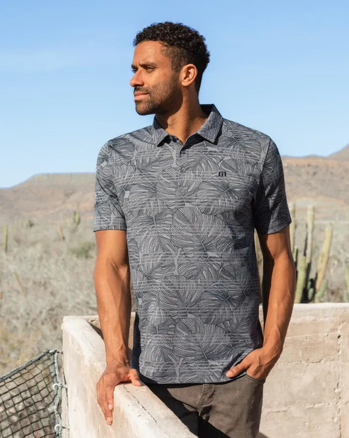 Men Polos TravisMathew DOLPHIN DIVE POLO Heather Peacoat
