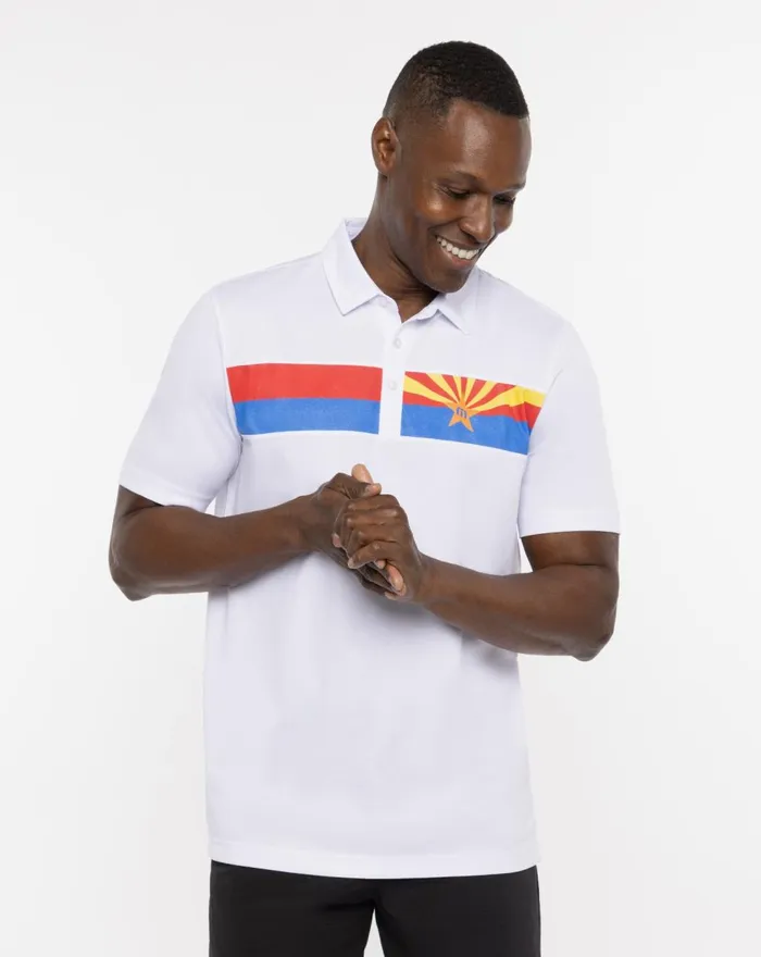 Men Polos TravisMathew GREAT PRESCOTT POLO White