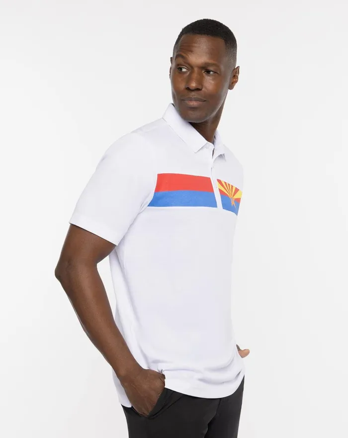 Men Polos TravisMathew GREAT PRESCOTT POLO White