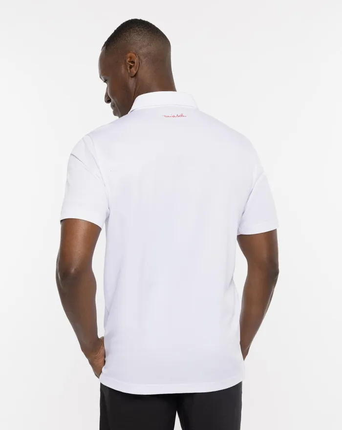 Men Polos TravisMathew GREAT PRESCOTT POLO White