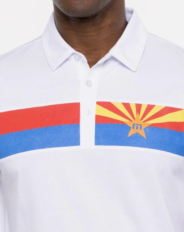 Men Polos TravisMathew GREAT PRESCOTT POLO White