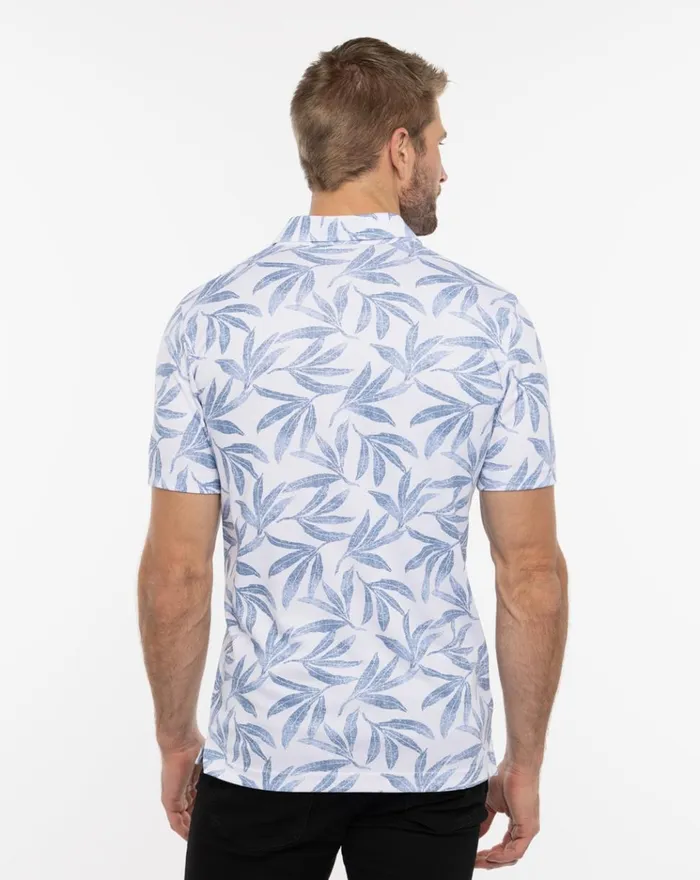Men Polos TravisMathew GULF OF MEXICO POLO White