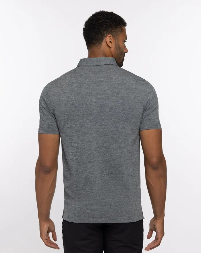 Men Polos TravisMathew HEATER GRAND PRIZE POLO Heather Grey