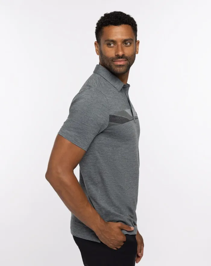 Men Polos TravisMathew HEATER GRAND PRIZE POLO Heather Grey