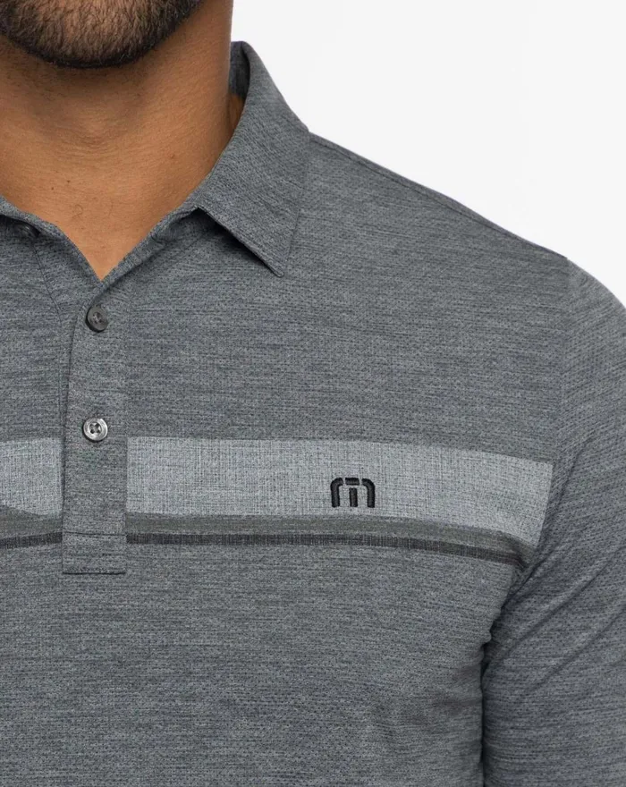 Men Polos TravisMathew HEATER GRAND PRIZE POLO Heather Grey