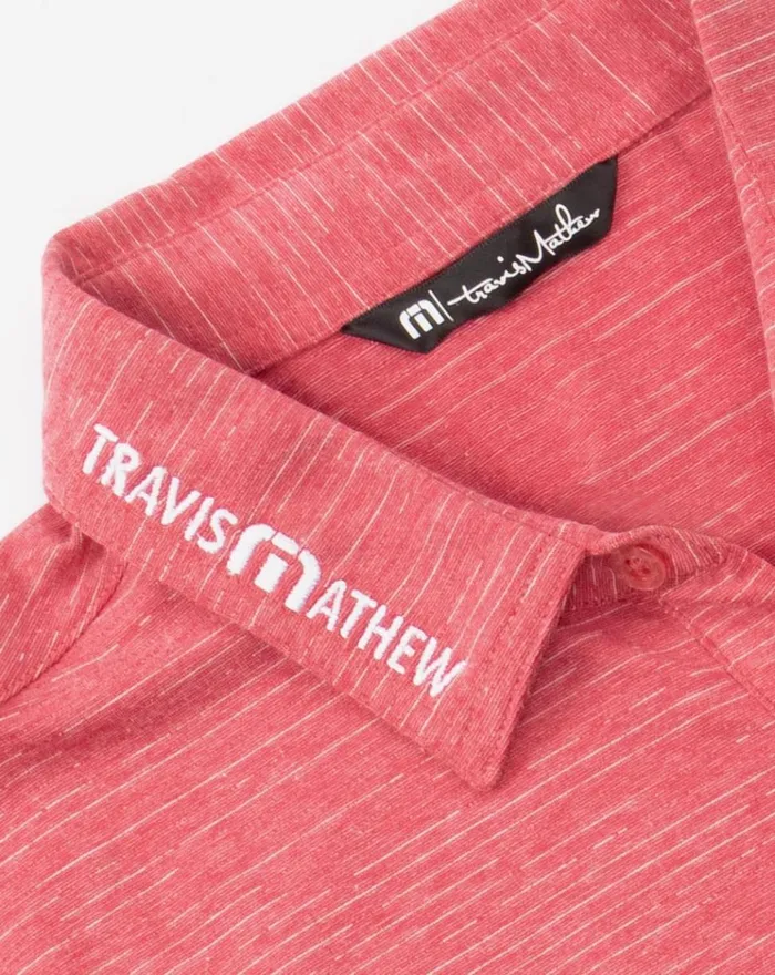 Men Polos TravisMathew HEATER TOUR LOGO POLO Heather Scooter