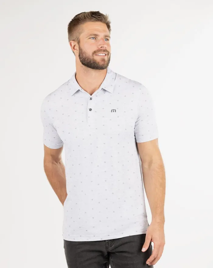 Men Polos TravisMathew HOT CHILI POLO Heather Light Grey