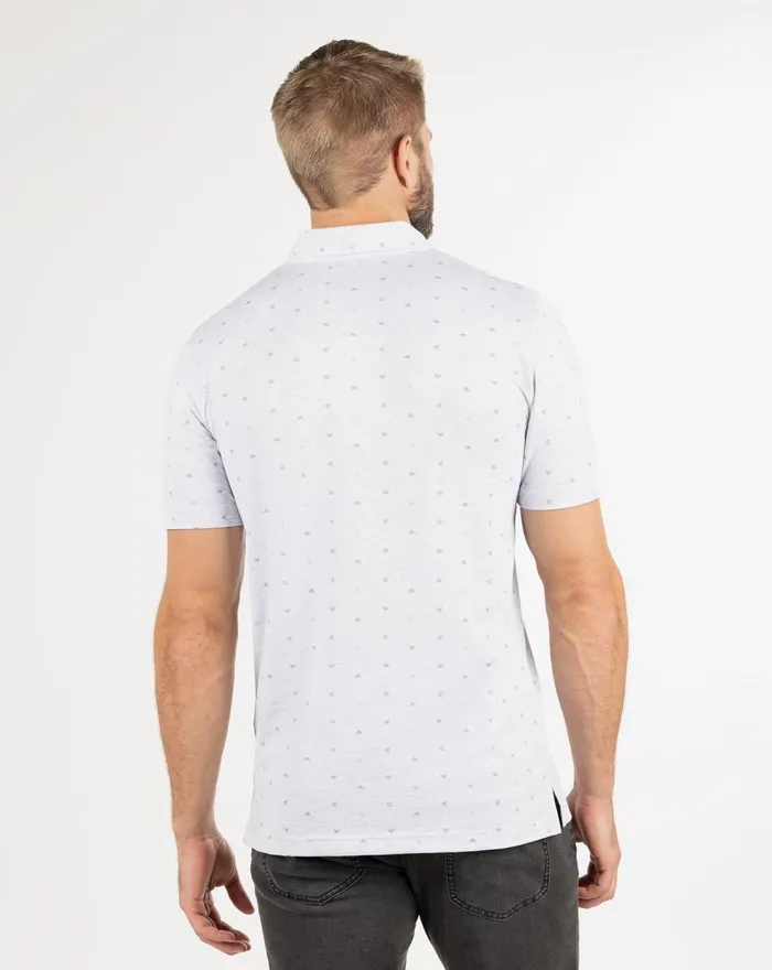 Men Polos TravisMathew HOT CHILI POLO Heather Light Grey