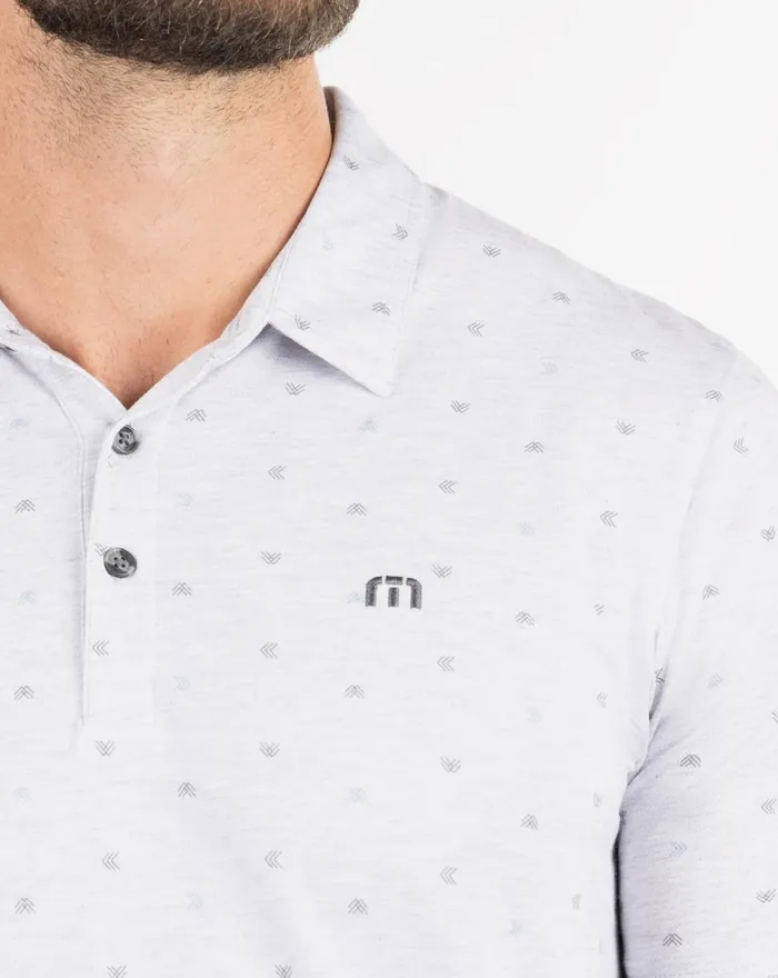 Men Polos TravisMathew HOT CHILI POLO Heather Light Grey