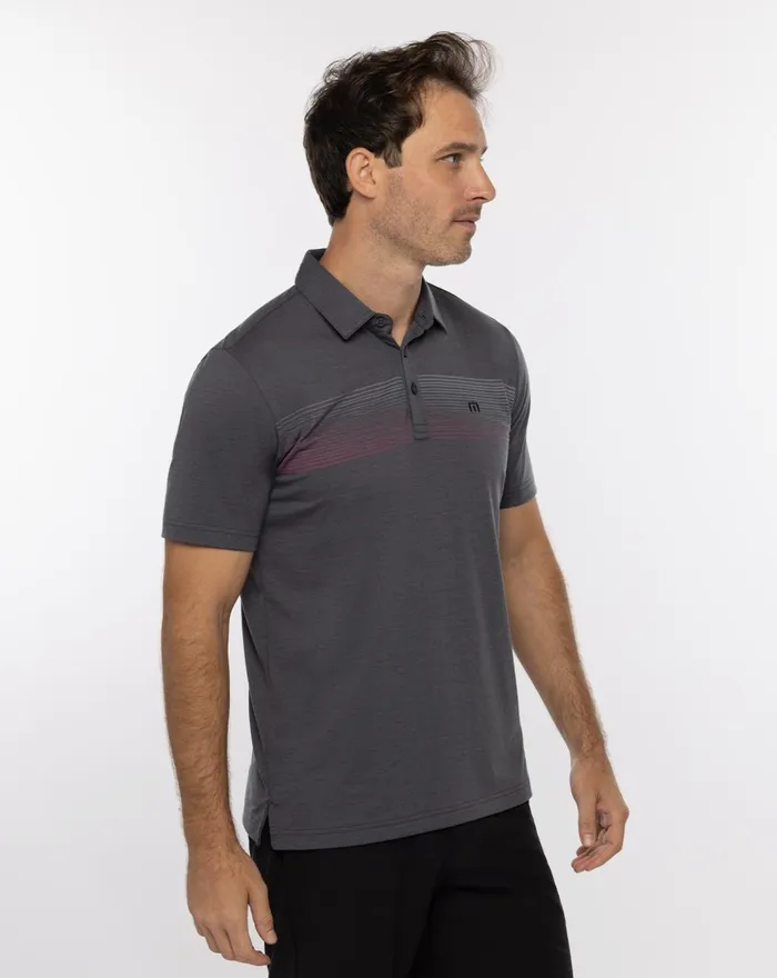 Men Polos TravisMathew JUNGLE EXPEDITION POLO Heather Forged Iron Men Polos TravisMathew JUNGLE EXPEDITION POLO Heather Forged Iron